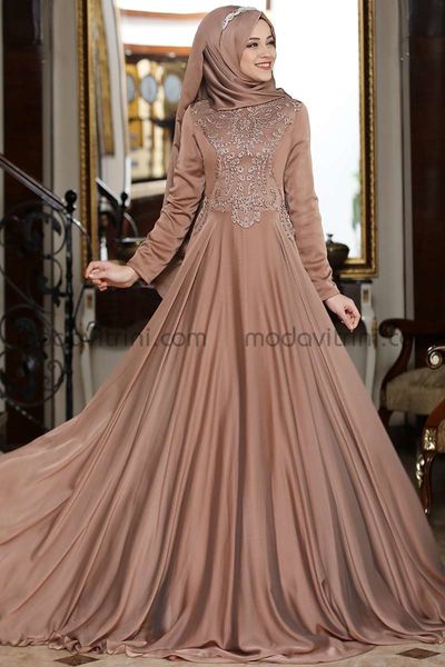 Al-Marah Ahenk Evening Dress - Copper
