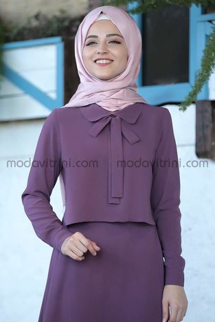 Al-Marah Elif Dress - Lilac - Thumbnail