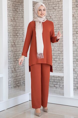 Ayda Costume - Tissu D'Aérobie - Brique - FSC2030 - Thumbnail