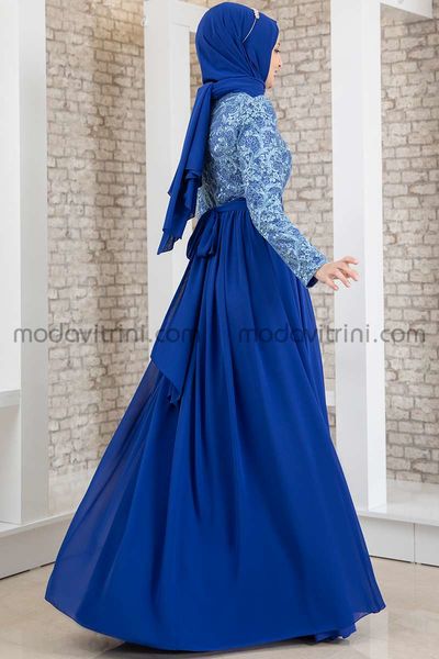 Ayda Evening Dress - Saxe - FSC2021