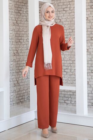 Ayda Suit - Aerobin Fabric - Brick - FSC2030 
