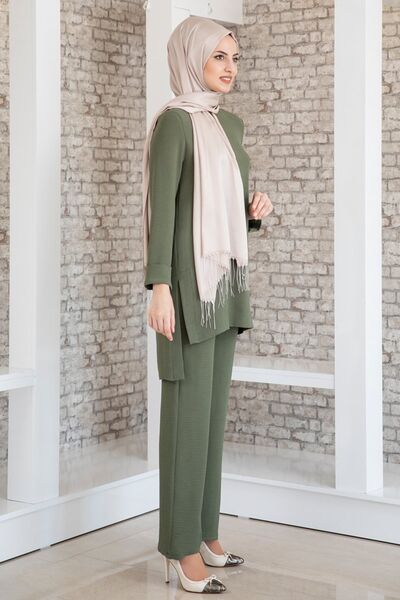 Ayda Suit - Aerobin Fabric - Khaki - FSC2030