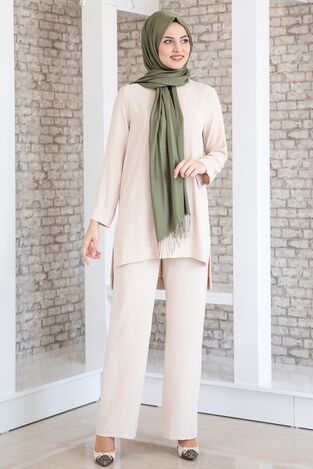 Ayda Suit - Aerobin Fabric - Stone - FSC2030 - Thumbnail