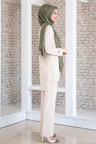 Ayda Suit - Aerobin Fabric - Stone - FSC2030 - Thumbnail