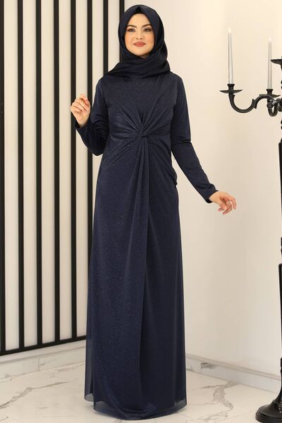 Ayla Abiye Lacivert - Fashion Showcase Design - FSC3011
