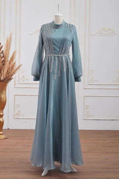 Çağla Abiye Aqua - Dresslife Tesettür Giyim - DRS3007