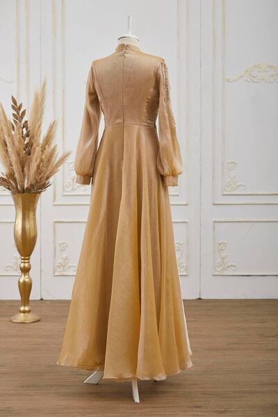 Çağla Abiye Gold - Dresslife Tesettür Giyim - DRS3007