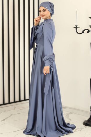 Degaje Abiye İndigo - Fashion Showcase Design - FSC3006 - Thumbnail