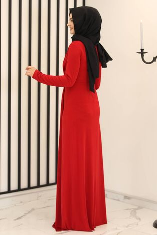 Favori Abiye Kırmızı - Fashion Showcase Design - FSC3010 - Thumbnail