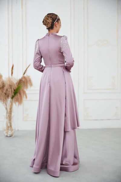 Fiyona Abiye Lila - Dresslife Tesettür Giyim - DRS3015