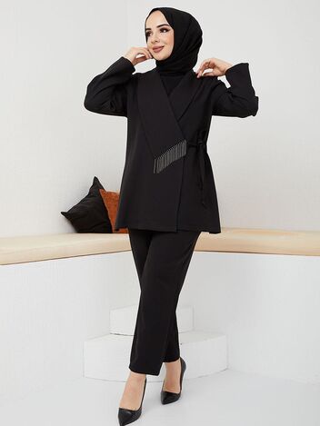 Güneş İkili Takım Siyah - Fashion Showcase Design - FSC2111 - Thumbnail
