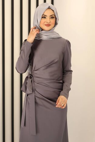Hülya Abiye Antrasit - Fashion Showcase Design - FSC3007 - Thumbnail