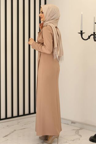 Kruvaze Elbise Vizon - Fashion Showcase Design - FSC2159 - Thumbnail
