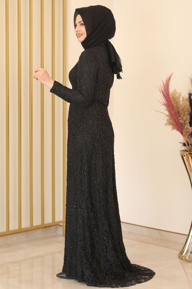 Kuyruklu Yıldız Abiye Siyah - Fashion Showcase Design - FSC2119