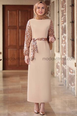 Lal Dress - Beige - EMS1050 