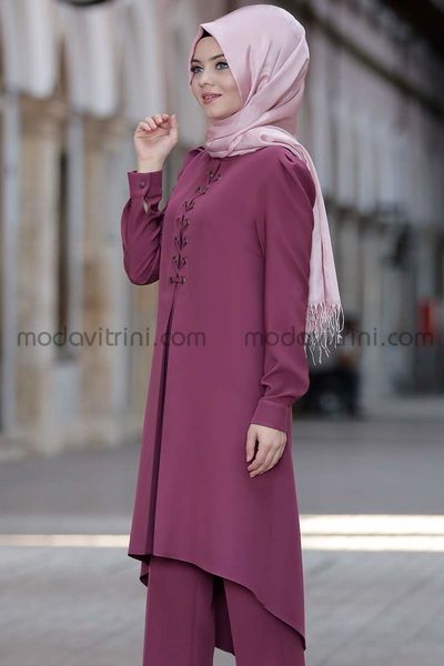 Mina Suit - Two Pieces - Dusty Rose - ANS1099