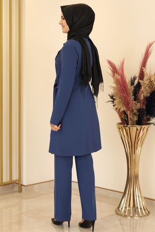 Sofya İkili Takım İndigo - Fashion Showcase Design - FSC2154 - Thumbnail