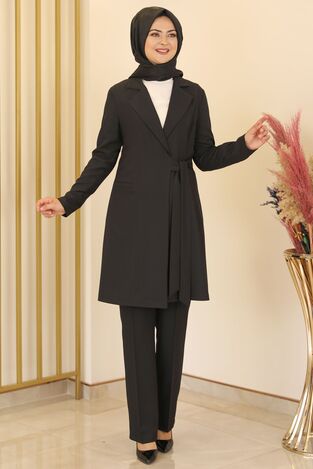 Sofya İkili Takım Siyah - Fashion Showcase Design - FSC2154 - Thumbnail