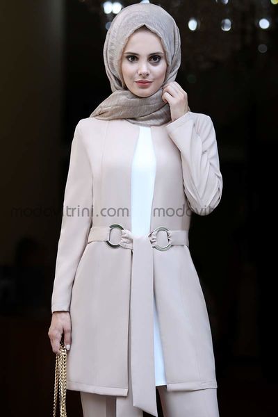Suit - Two Pieces - Beige - MDR1002