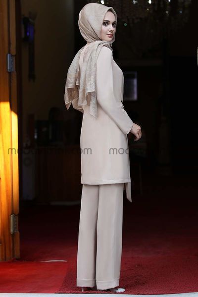 Suit - Two Pieces - Beige - MDR1002