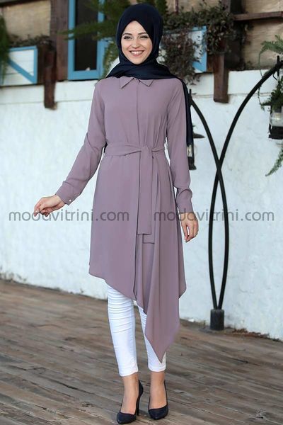tunique - robe - couleur lilas - Al Marah - Ayla