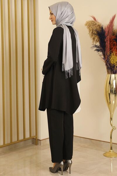 Yaprak İkili Takım Siyah - Fashion Showcase Design - FSC2101