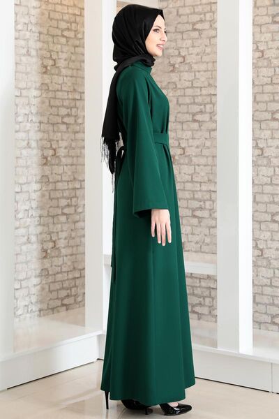 emerald green abaya